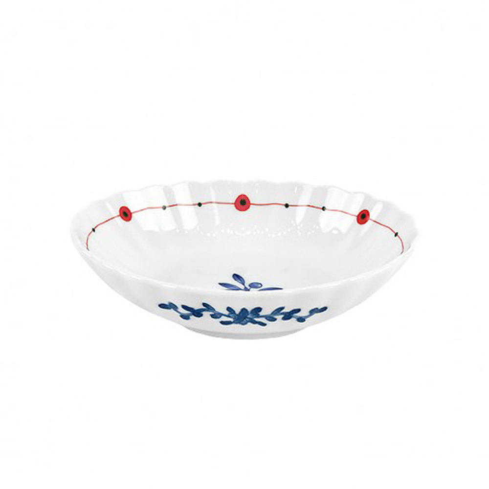 재팬 아카 물결타원접시