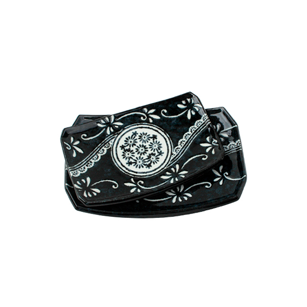 일제 네이비 생선접시(小)